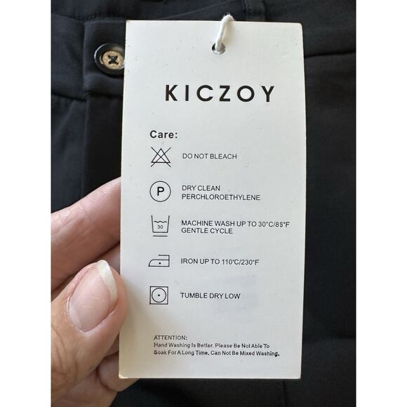 KICZOY Womens Dress Pants Stretchy Business Casual Work Straight Leg Size 10 - Picture 6 of 8